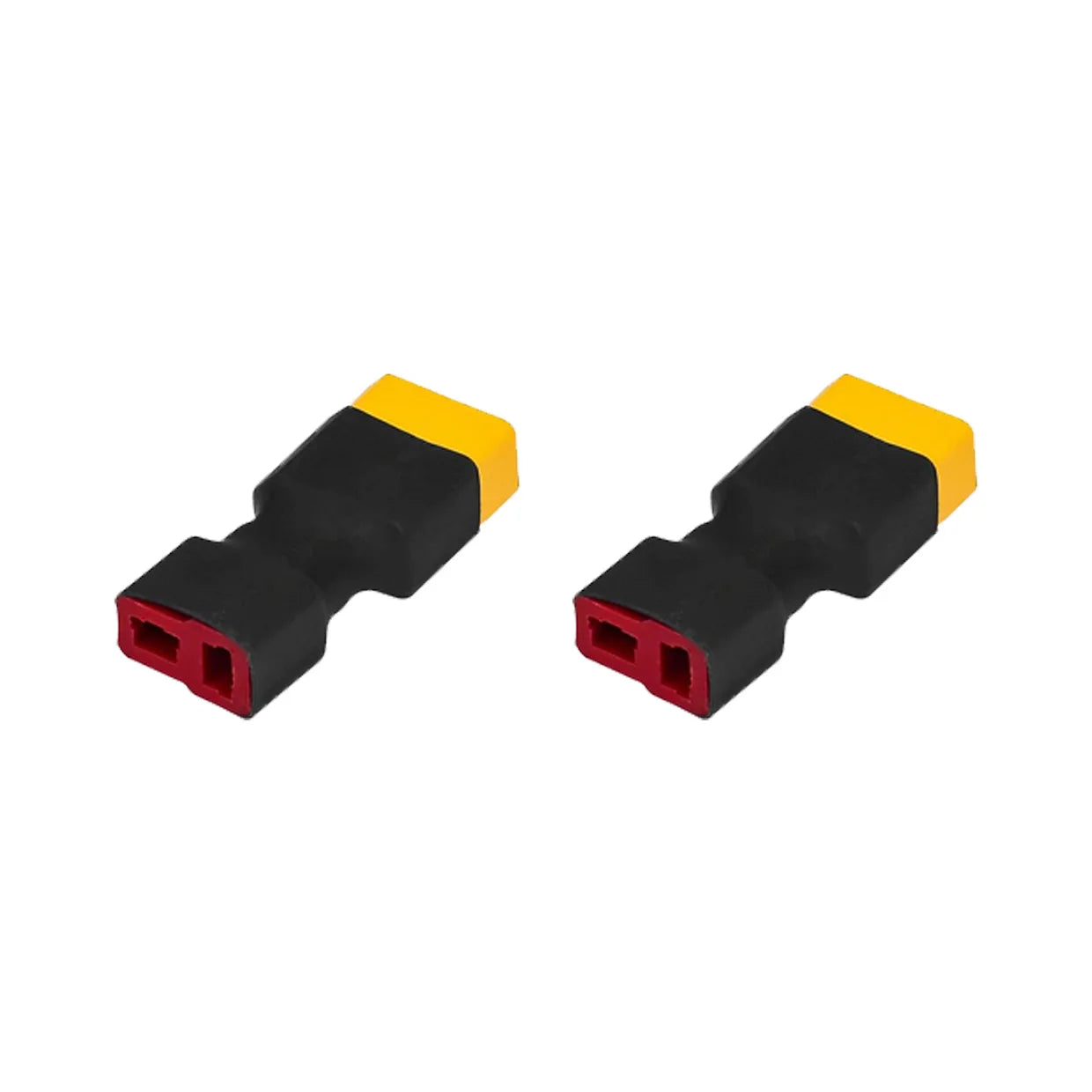RCXAZ RC XT60 Female to Male T Plug Connector Adapter Wireless RC LiPo Battery Connector for Deans Male to XT60 Female (5PCS)