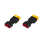 RCXAZ RC XT60 Female to Male T Plug Connector Adapter Wireless RC LiPo Battery Connector for Deans Male to XT60 Female (5PCS)
