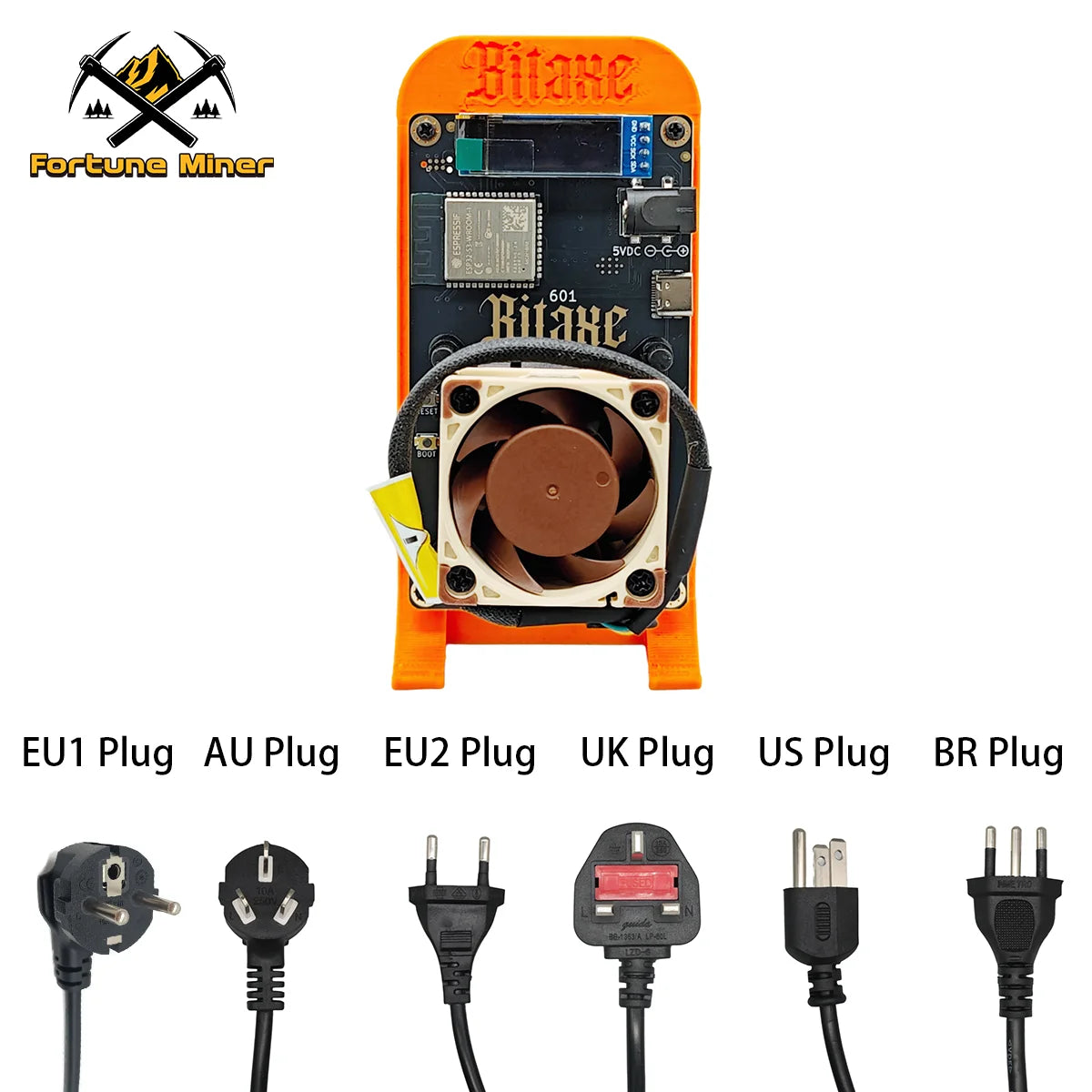 Bitaxe Gamma 601 Lucky Miner 1.2TH/s BTC Solo Miner Cryptos Miner Mining Lottery Machine Home Use Noiseless Silent Design Fan