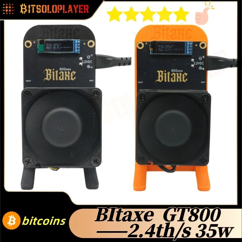 2026 Bitaxe GT 800 ASIC Bitcoin Miner 2.5Th/s | 35W Low Power Quiet SHA256 Mining Machine for BTC BCH