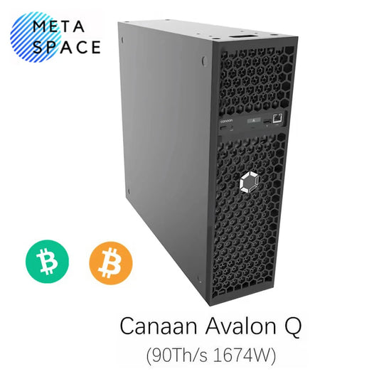 New Bitcoin Miner Avalon Q 90TH/s 1674W ASIC Miner Low Noise Home BTC Mining With PSU Avalon BTC Miner 110-220V Support