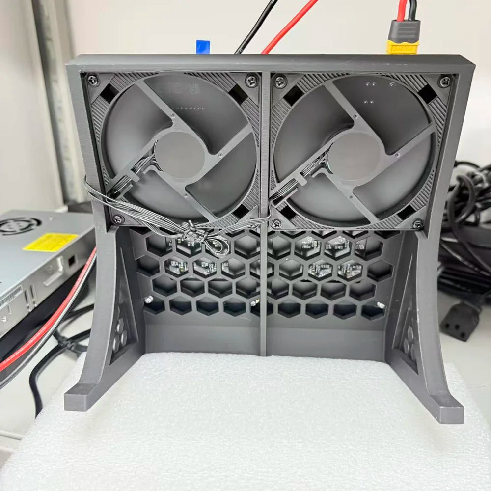 Bitaxe Miner Nerd Octaxe Rev3.1 12T With PSU BTC Solo Miner NerdOctaxeY 12T Lucky Miner 4 Fans Bitaxe Nerdqaxe++ 12T