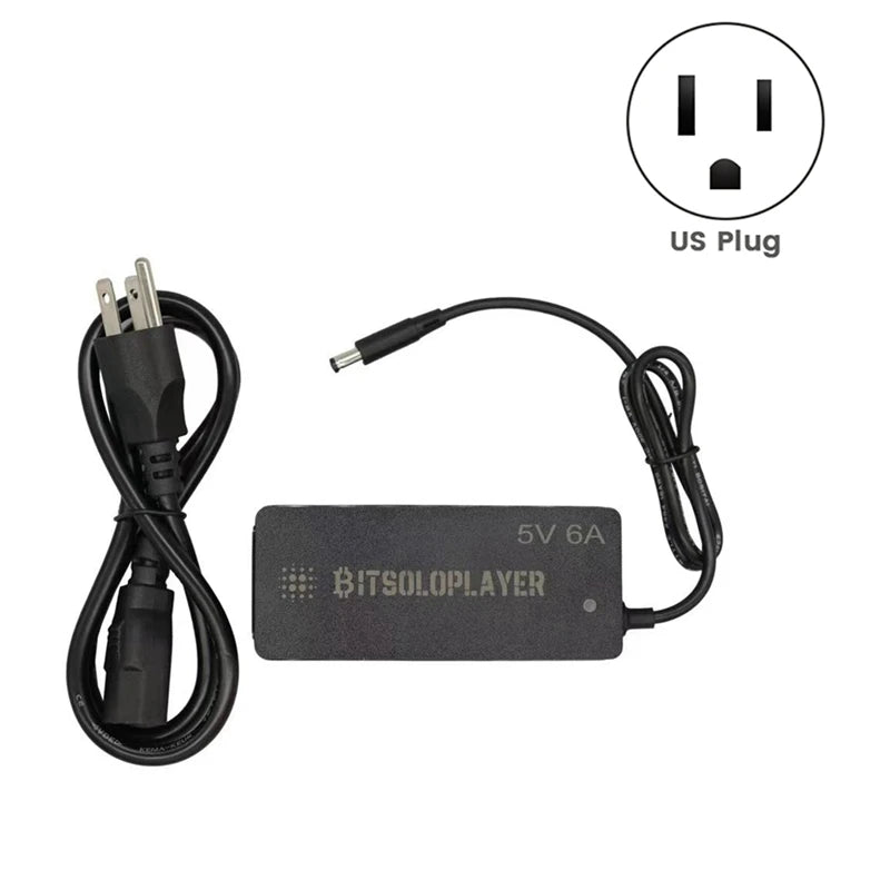 Bitaxe 5V 6A 30W DC Power Supply Adapter For Bitaxe Max,Ultra,Gamma,Nerdaxe Power Adapter US PLUG
