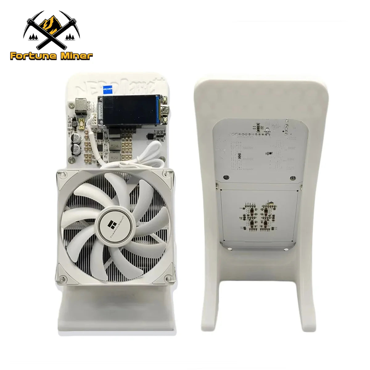 Bitcoin NerdQaxe++ 4.8TH/S Rev6.1 6TH/S Bitcoin Miner Solo Lucky Miner BM1370 Asic Chip BTC Crypto Mining Lottery & Power Supply