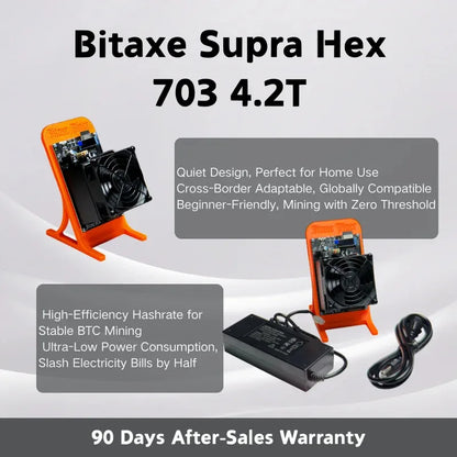 2026 Bitaxe Supra Hex703 4.2TH/s High Hashrate Bitcoin-Specific Crypto Miner-High-Efficiency ASIC Device Bitcoin Miner