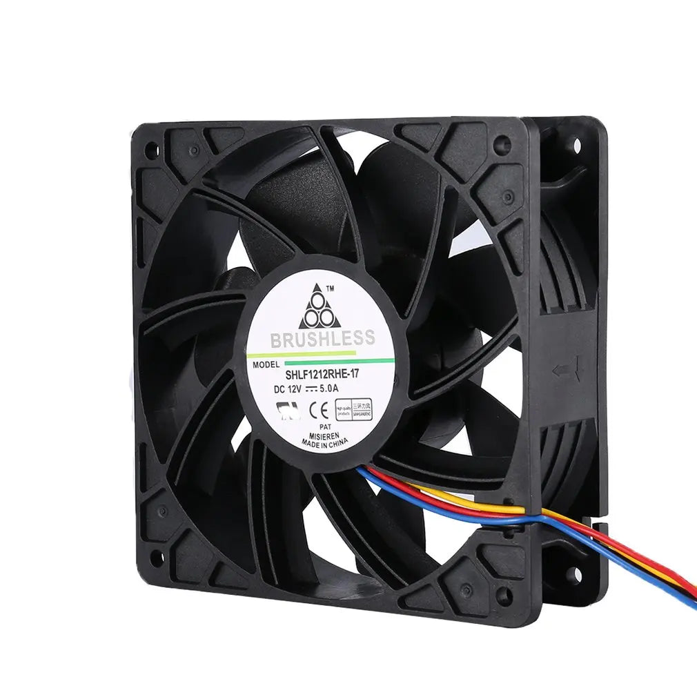 2025 Hot Miner Cooling Fan 4-Pin Connector Brushless Replacement DC 12V 5.0A Cooler Fan Low Noise For Antminer Bitmain S7 S9