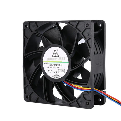 2025 Hot Miner Cooling Fan 4-Pin Connector Brushless Replacement DC 12V 5.0A Cooler Fan Low Noise For Antminer Bitmain S7 S9