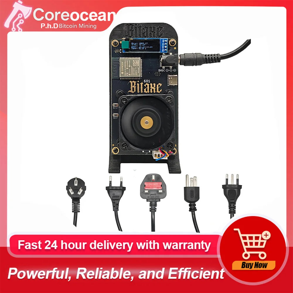 Solo Miner Gamma 601 Silent 25dB Bitcoin Miners – ASIC Miner From AntminerS21 Pro Dispositivo de mineração confiável