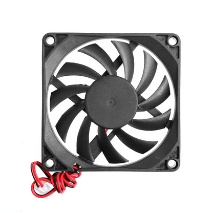12V 2-Pin 80x80x10mm PC Computer CPU System Heatsink Brushless Cooling Fan 8010 Desktop PC Chassis Radiator Cooler Fans