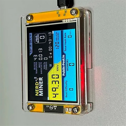 SuperDeals Brand New Nerdminer V3 2.8-Inch BTC Solo Lottery Nerd Miner Crypto Bitcoin Miner Solo Mining Machine