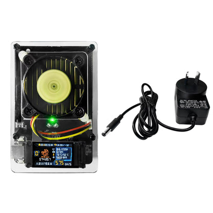 NMAxe Bitcoins NMMiner Official Ultra BM1366 ASIC Chip Solo Lottery Miner 500Gh/s Fully Open-source Home Use with Display